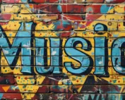 The-word-music-written-on-brick-wall