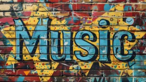 The-word-music-written-on-brick-wall